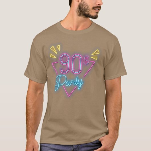 ディスコ素晴らしヴィンテージカラフル90sパーティーダンス tシャツ (正面)