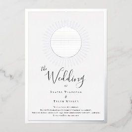 ディスコ結婚ボール箔招待状 箔招待状