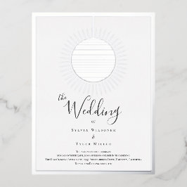 ディスコ結婚ボール 箔招待状ポストカード