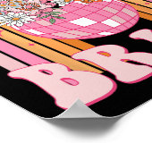 ディスコ花嫁の仲間たち レトロな虹のバチェロレッテ ポスター (角)