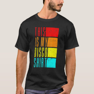 ディスコ衣装メンズ70s&80sコスチュームM Tシャツ