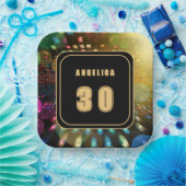 ディスコ誕生日 ペーパープレート (パーティー)