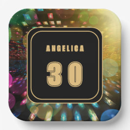 ディスコ誕生日 ペーパープレート