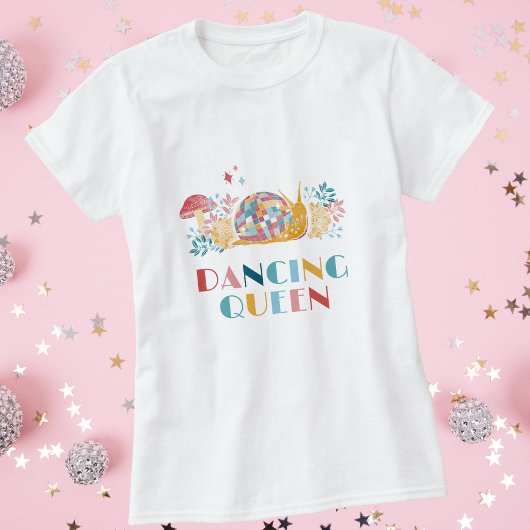 ディスコ踊りクイーンカタツムリ Tシャツ