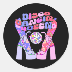 ディスコ踊りクイーン70のダンサー母ダンス70s ラウンドシール