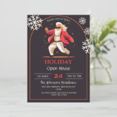 ディスコ踊りサンタクロース漫画 招待状 (スタンド正面)