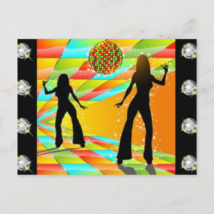 ディスコ踊り ポストカード