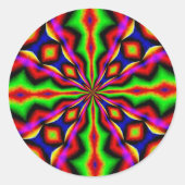 ディスコ踊り ラウンドシール (正面)