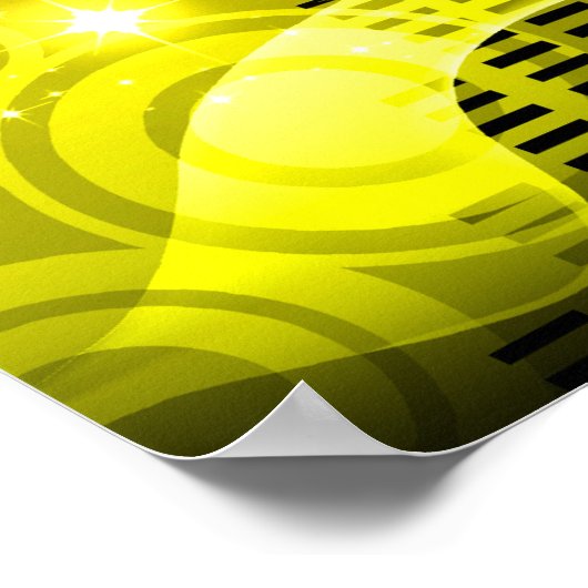 ディスコ都市景観 ポスター (角)