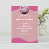 ディスコ鏡ボール21st誕生日パーティの招待状 招待状 (スタンド正面)