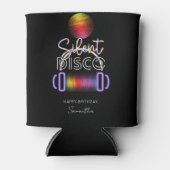 ディスコ静かネオンヘッドフォンアダルトバースデーパーティー 缶クーラー (正面)