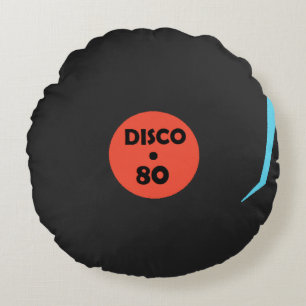 ディスコ音楽レコードプレートラウンドピロー ラウンドクッション