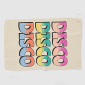 ディスコ音楽 ゴルフタオル (横)