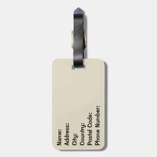 ディスコ音楽 ラゲッジタグ (裏面縦)