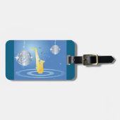 ディスコ音楽 ラゲッジタグ (正面横)