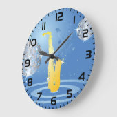 ディスコ音楽 ラージ壁時計 (傾斜)