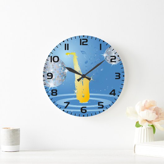 ディスコ音楽 ラージ壁時計