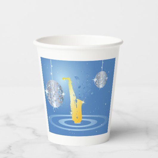 ディスコ音楽 紙コップ (正面)