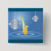 ディスコ音楽 缶バッジ (正面)