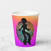 ディスコ鮮やかダンサー 紙コップ (正面)