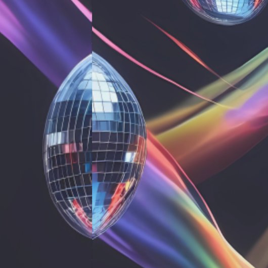 ディスコ鮮やかボール虹の渦巻き旋回ピールとスティック 壁紙 (縫い目)