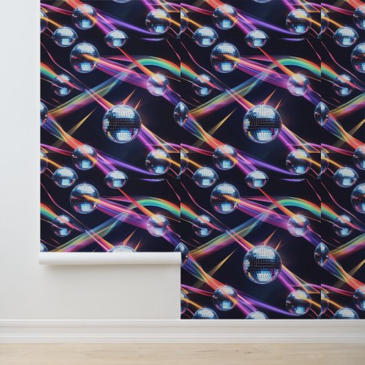 ディスコ鮮やかボール虹の渦巻き旋回ピールとスティック 壁紙 (アプリケーション)