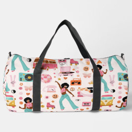 ディスコ1970年代アフリカの女の子エイリアン ダッフルバッグ