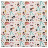 ディスコ1970年代アフリカの女の子エイリアン ファブリック (見本)