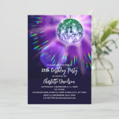 ディスコ21歳誕生日パーティー 招待状 (スタンド正面)