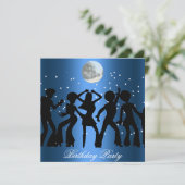 ディスコ70の誕生日パーティーへの招待 招待状 (スタンド正面)