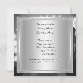 ディスコ70の誕生日パーティーへの招待 招待状 (裏面)