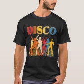 ディスコ70sディスコをテーマにしたシャツヴィンテージレトロ tシャツ (正面)