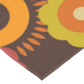 ディスコ70s 60sレトロフラワーポップ・アートの文化 テーブルクロス (アングル)