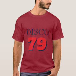ディスコ79 ポップアート ミュージック エンターテイメント レトロ Tシャツ
