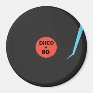 ディスコ80レコード磁石 – ダンスパーティー マグネット