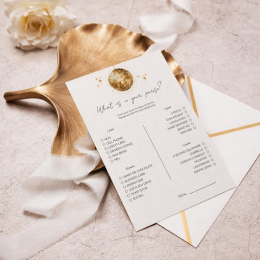 ディスコ　あなたの財布の中身は？　結婚前のお茶会ゲーム