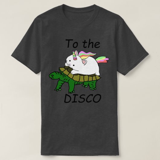 ディスコ・カテコーン乗りカメへ Tシャツ (デザイン正面)