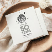 ディスコ チェアーズ 50周年 結婚記念日 パーティー スタンダードカクテルナプキン