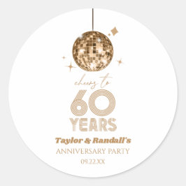 ディスコ チェアーズ 60周年 結婚記念日 パーティー ラウンドシール