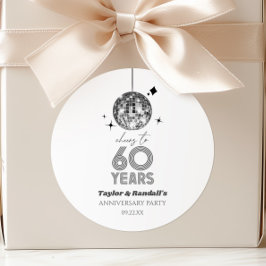 ディスコ チェアーズ 60周年 結婚記念日 パーティー ラウンドシール