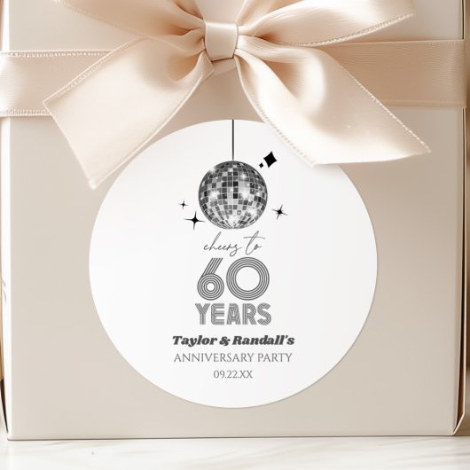 ディスコ チェアーズ 60周年 結婚記念日 パーティー ラウンドシール