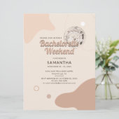 ディスコ・バチェロレッテ・ウィークエンド・パーティー・プラン付き招待状 招待状 (スタンド正面)