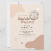 ディスコ・バチェロレッテ・ウィークエンド・パーティー・プラン付き招待状 招待状 (正面)