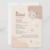 ディスコ・バチェロレッテ・ウィークエンド・パーティー 招待状 (裏面)