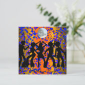 ディスコ バースデー パーティー 招待状 (スタンド正面)