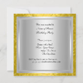 ディスコ バースデー パーティー 招待状 (裏面)