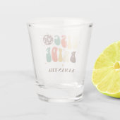 ディスコ ブライド ネーム カスタム ブライズメイド パーティー ショットグラス (裏面)