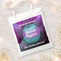 ディスコ・ブローアウトパープルとピンクの誕生日パーティー