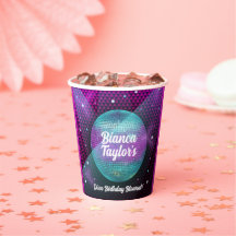 ディスコ・ブローアウトパープルとピンクの誕生日パーティー