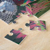 ディスコ・ボールに乗った猫 ジグソーパズル (側面)